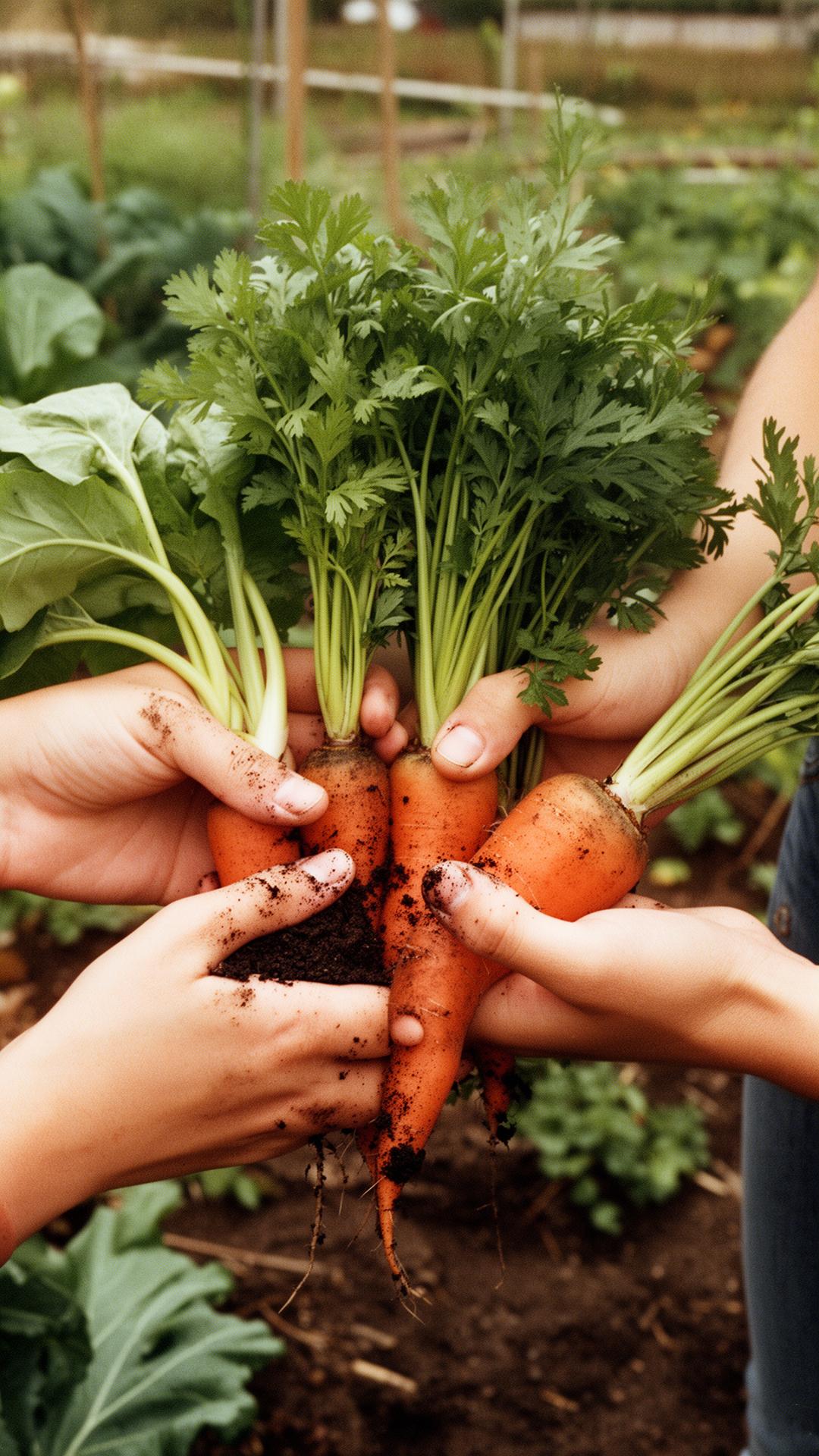 Community garden harvest